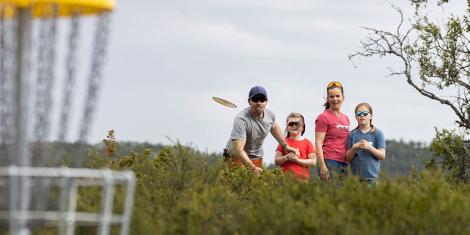 Frisbegolf. Rauland Feriesenter